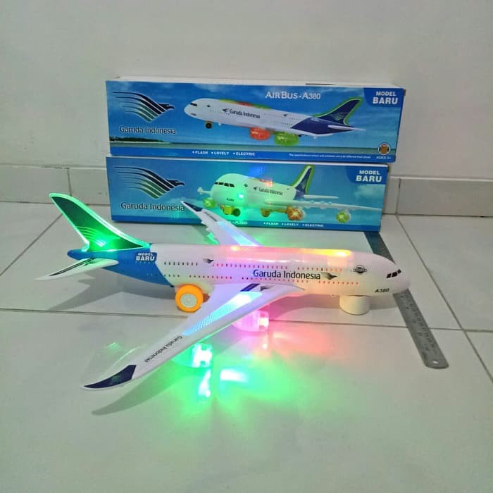 Jual Mainankei Mainan Anak Pesawat Garuda Bumb And Go Ada Lampu Mainan Anak Laki Laki | Shopee Indonesia