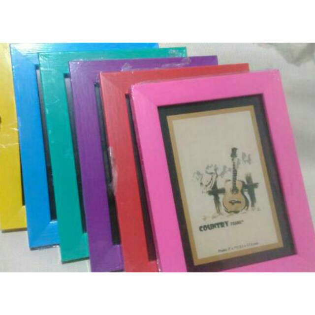 Pigura/bingkai/frame/ photo frame/ukuran 5R warna warni/ foto keluarga |  Shopee Indonesia