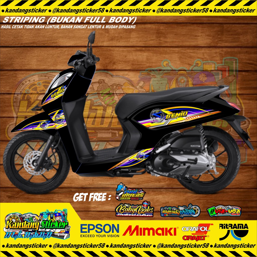 Jual Striping Honda Genio 2019 Babylooks Mothai Street Racing Kontes Ototrend Indonesia|Shopee Indonesia
