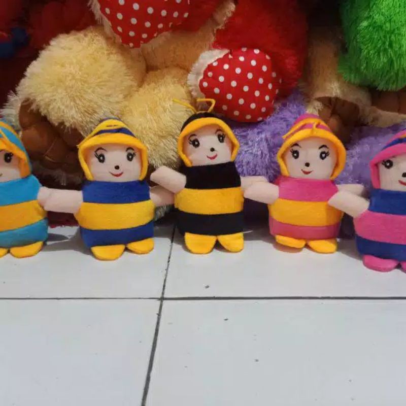 Jual BONEKA LEBAH HACHI / LEBAH MINI / SOUVENIR/ HACHI GANTUNGAN