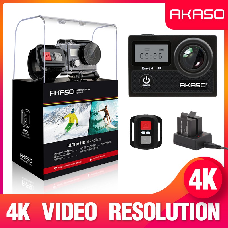 Akaso Brave 4 Kamera Action Sport Waterproof Underwater Camera HD Wifi