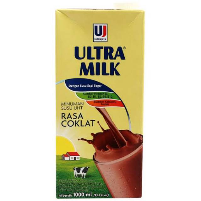 Jual Susu Ultra Milk Rasa Coklat 1.000 Ml | Shopee Indonesia