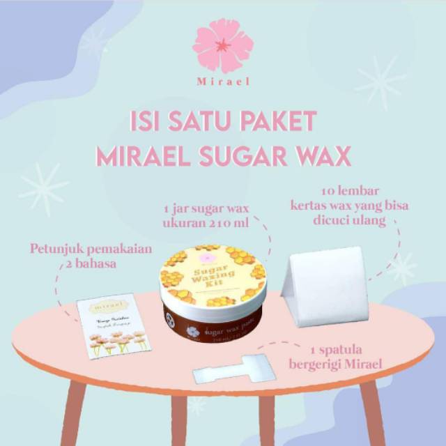 Jual MIRAEL SUGAR WAXING KIT (FREE tambahan 3 Lembar kertas Wax