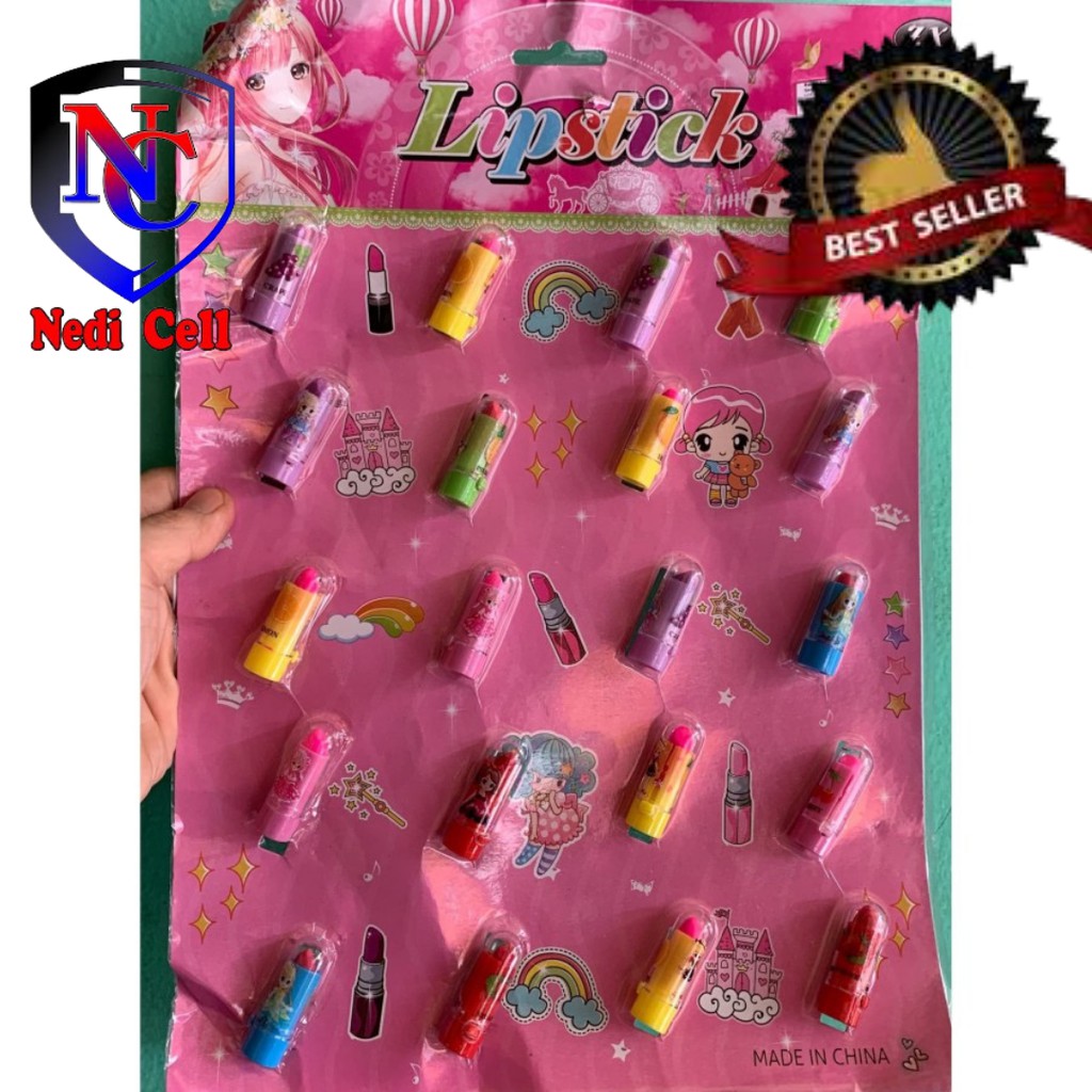 Jual Mainan Lipstik Anak Ukuran Kecil Isi 20 Pcs Warna Campur | Shopee Indonesia