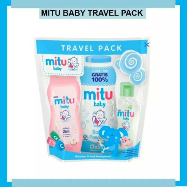 Gift mitu baby PERLENGKAPAN MANDI BAYI MINI BABY TRAVEL