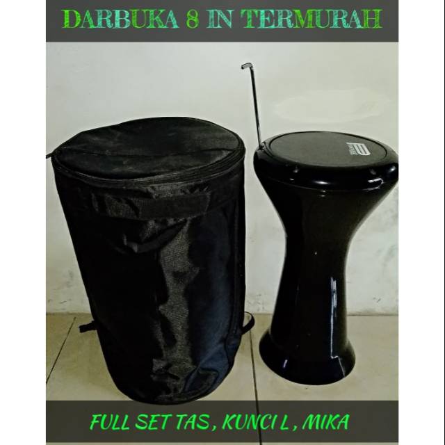 (Bayar di tempat)Darbuka calti harga pelajar 8 in full set Shopee