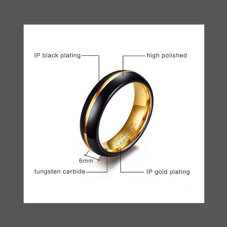 Jual black gold Ring Code FG040 Shopee Indonesia