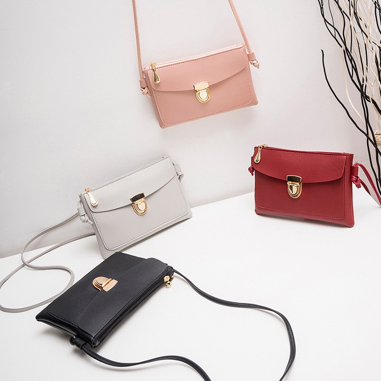 (8 warna) Lomania Tas Selempang Wanita Kulit Kecil TAS002 Shopee