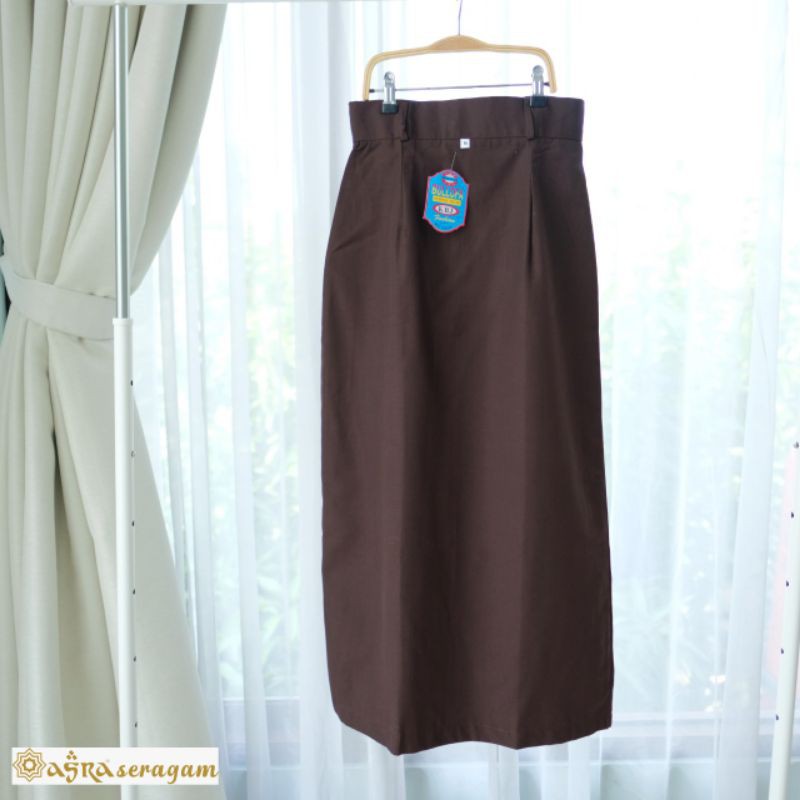 Jual Rok Span Panjang Model A Warna Coklat-Rok Sekolah Sma Smk | Shopee Indonesia