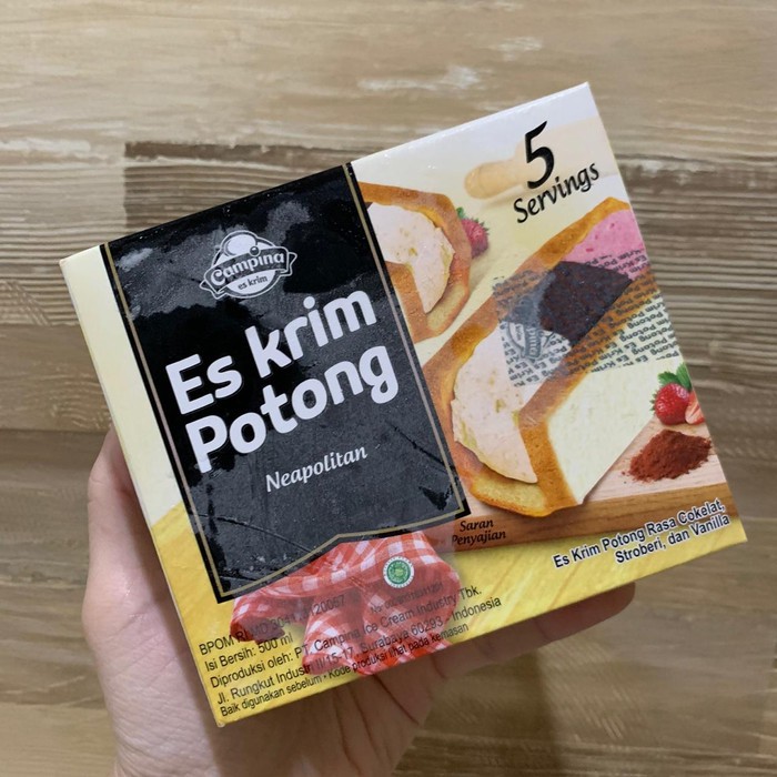 ES KRIM POTONG NEAPOLITAN CAMPINA, Es krim singapura, es