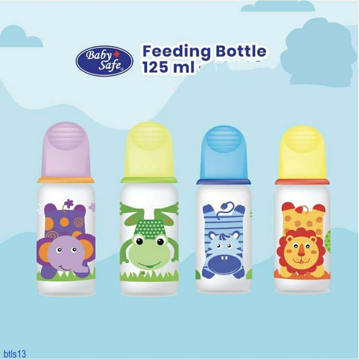 Jual Baby Safe Feeding Bottle 125 ml BOTOL SUSU BABY SAFE 125ML BOTOL SUSU KARAKTER BOTOL