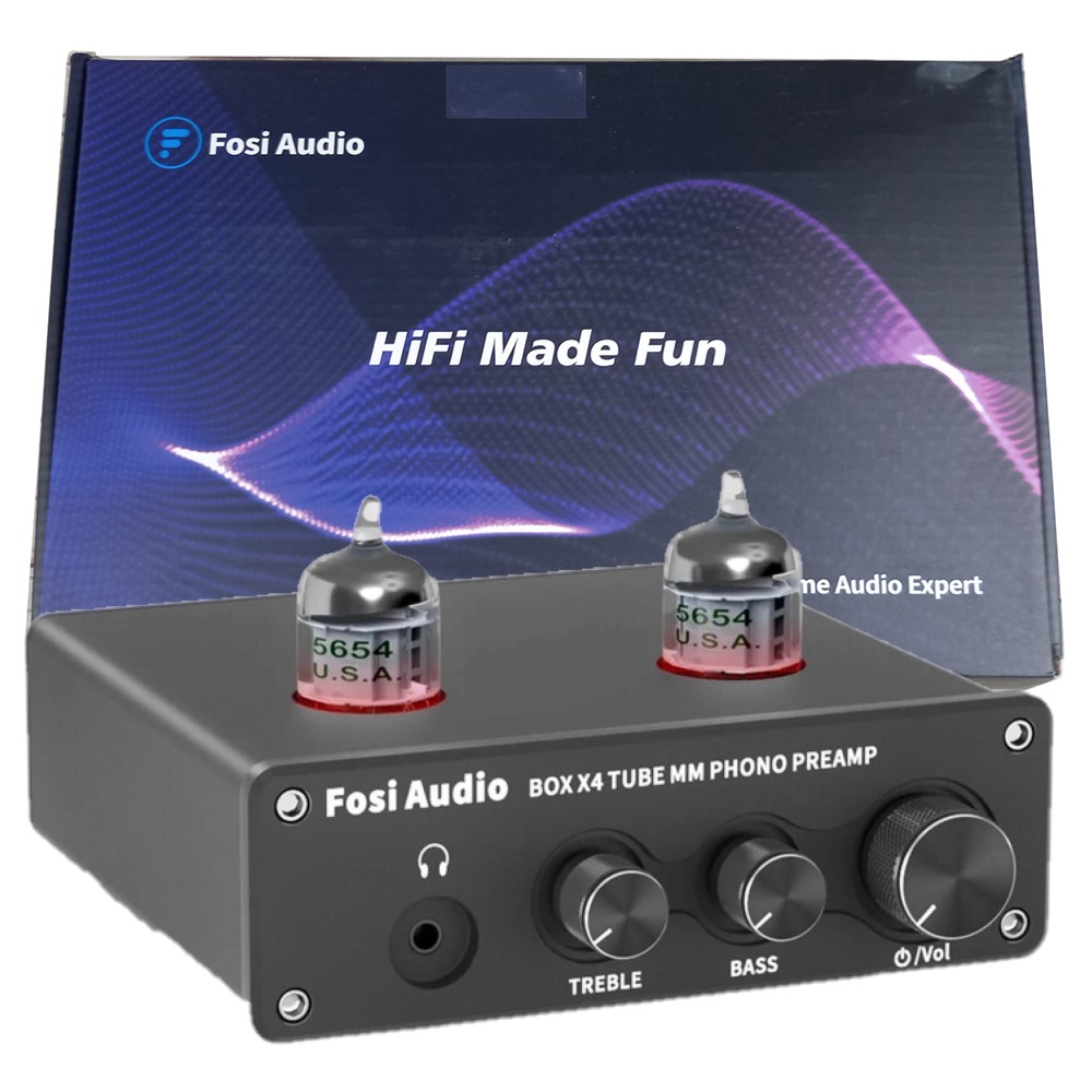 Jual Fosi Audio Phono Preamp & Headphone Amplifier with JAN 5654W
