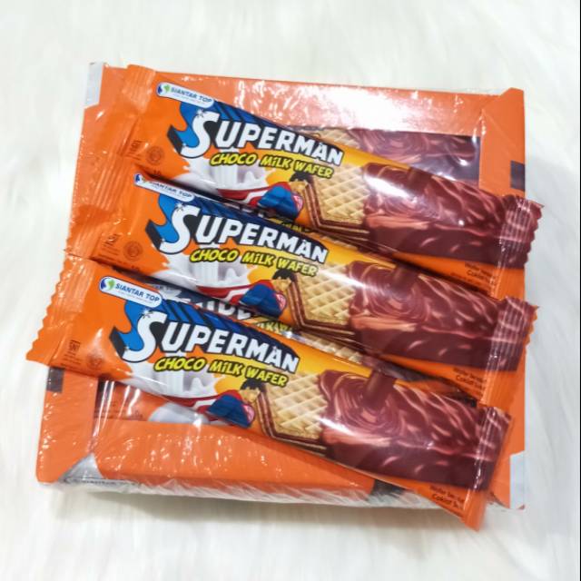 Jual Paket Isi 3 - Wafer Superman / Coklat Superman / Cokelat Superman | Shopee Indonesia