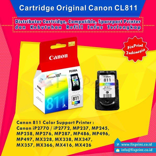 Refill Canon 811 Color Ink Cartridge