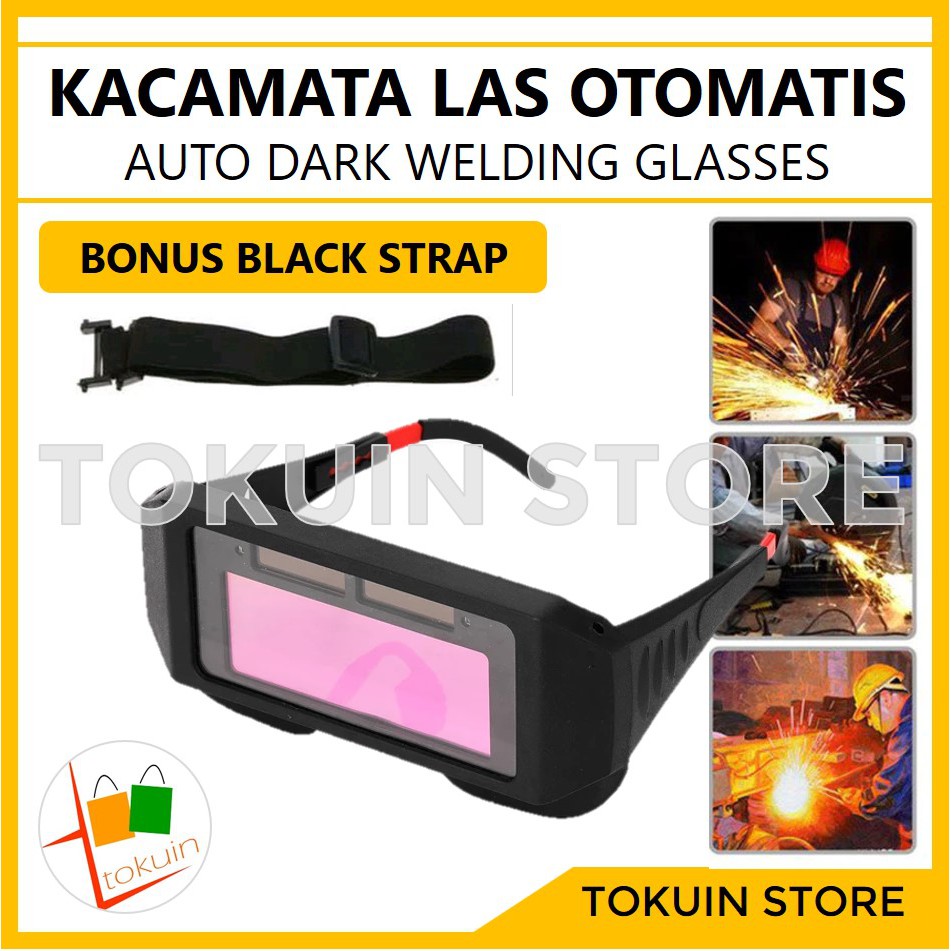 Kacamata Las Otomatis Gelap Kaca Mata Las Listrik Auto