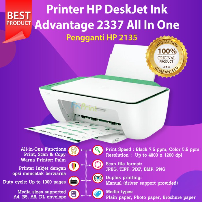 Jual Printer HP Deskjet 2335 2336 2337 All in One Multifungsi Print