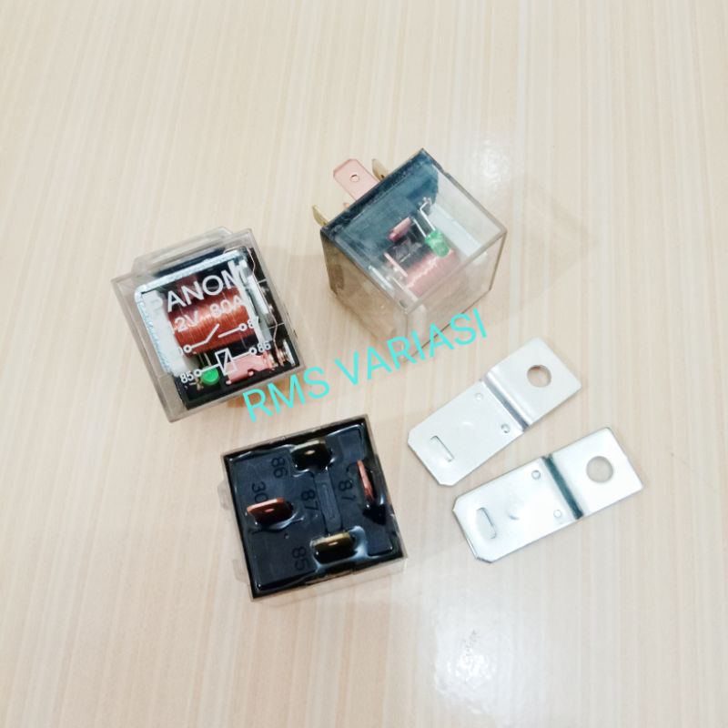 Jual RELAY KLAKSON 80 AMPERE/12 VOLT ( KAKI 4 ) Shopee Indonesia