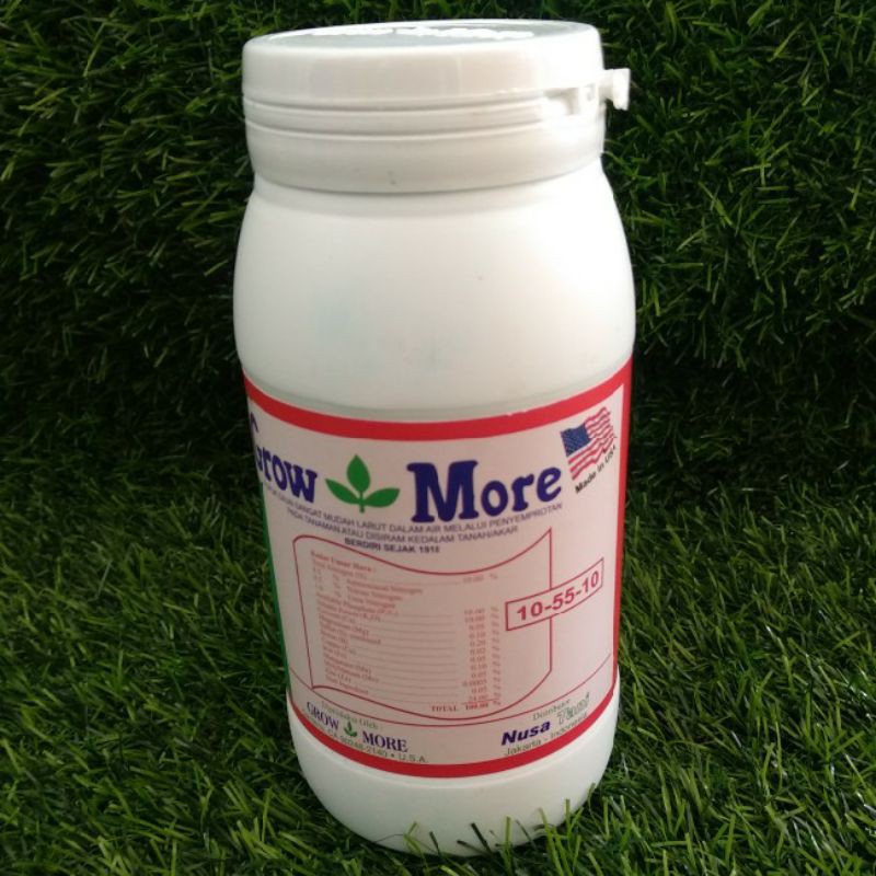 Jual Pupuk NPK Growmore Grow More Bunga Akar 10 55 10 Adenium Anggrek  Dahlia Geranium Kamelia Mawar Indonesia|Shopee Indonesia