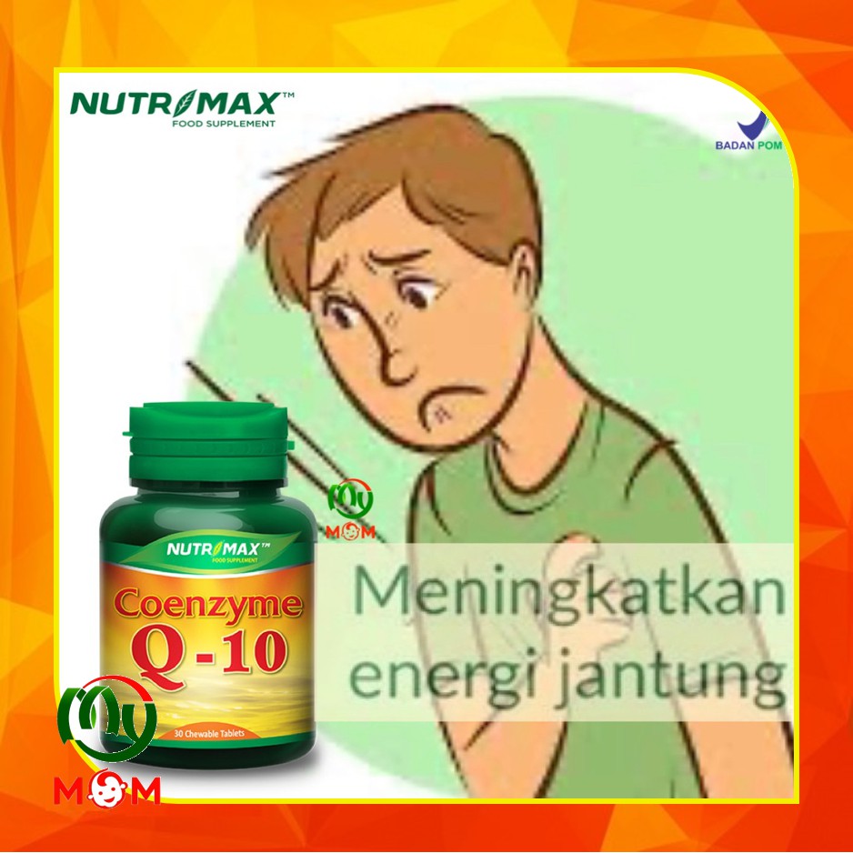 [BPOM] Nutrimax Coenzyme Q10 100mg 30s / Coenzym / Vitamin Jantung