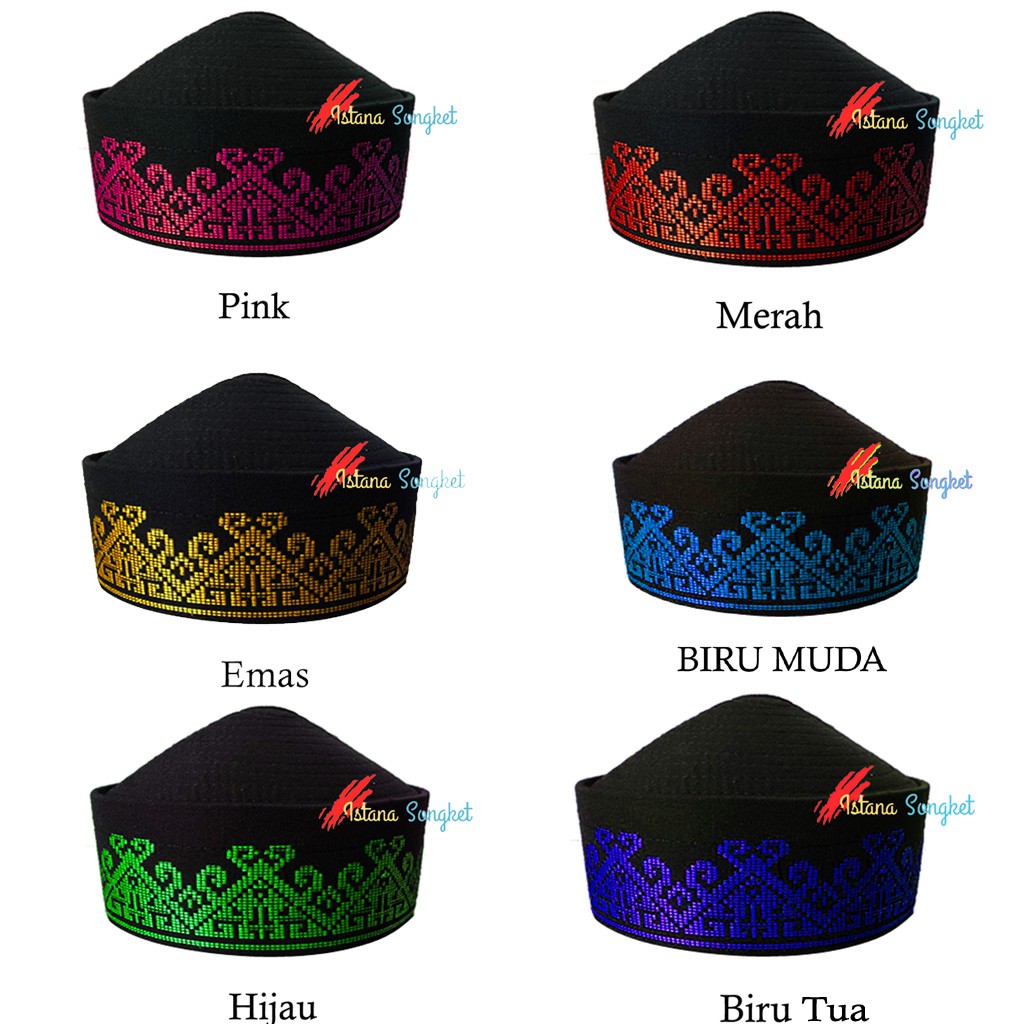 Jual Peci Kopiah Songkok Motif Tenun Songket Hitam Bulat Dewasa Anak  Kerucut Uje Nasional Pria Santri Indonesia|Shopee Indonesia