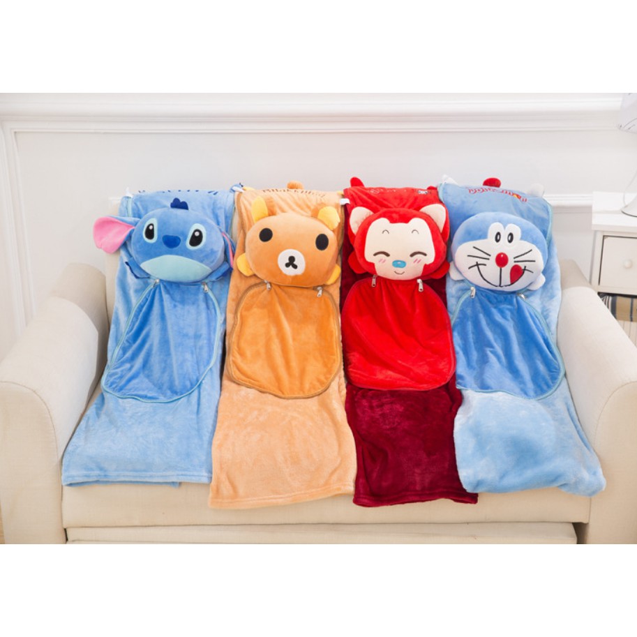 Boneka Bantal Selimut (3 in 1) / Bonmut Karakter (Model