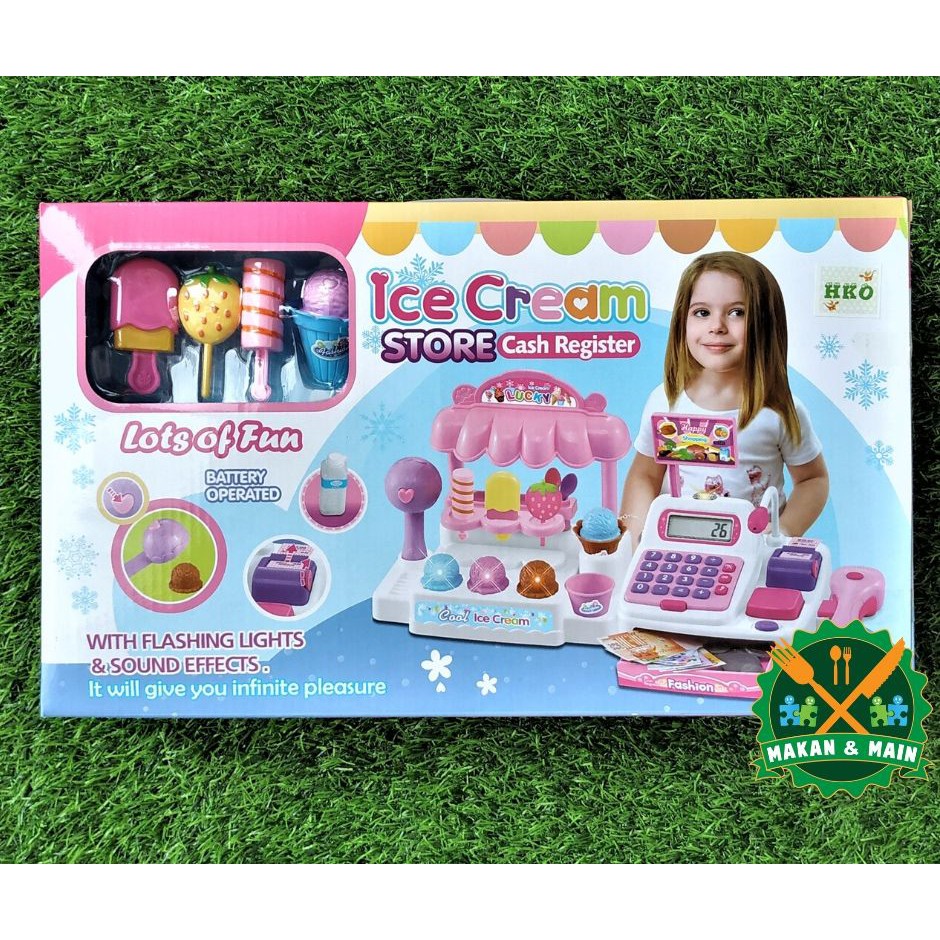 Mainan Anak Mesin Kasir Es Krim Edukasi Cash Register Ice Cream Interaktif Keluarga 5929 / 30
