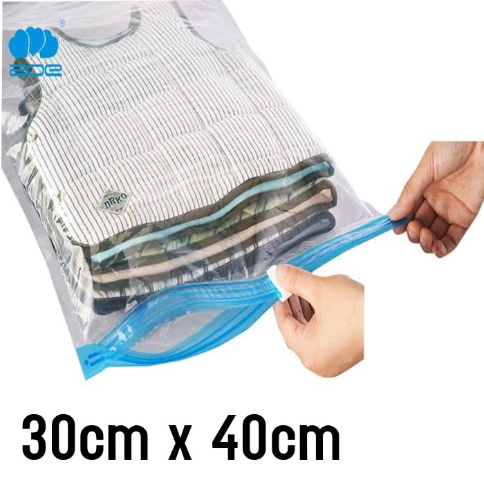 Jual 30cm x 40cm Travel roll Vakum bag, Kantong plastik Vacuum untuk