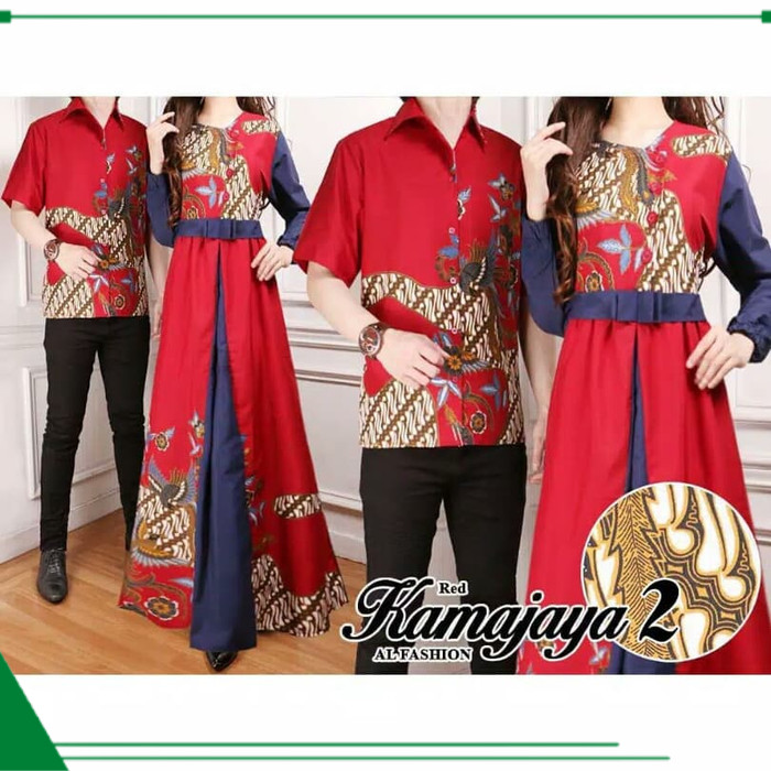 NEW} BATIK COUPLE BATIK PRIA BATIK WANITA SETELAN BATIK COUPLE KAMAJAYA -  Hitam | Shopee Indonesia