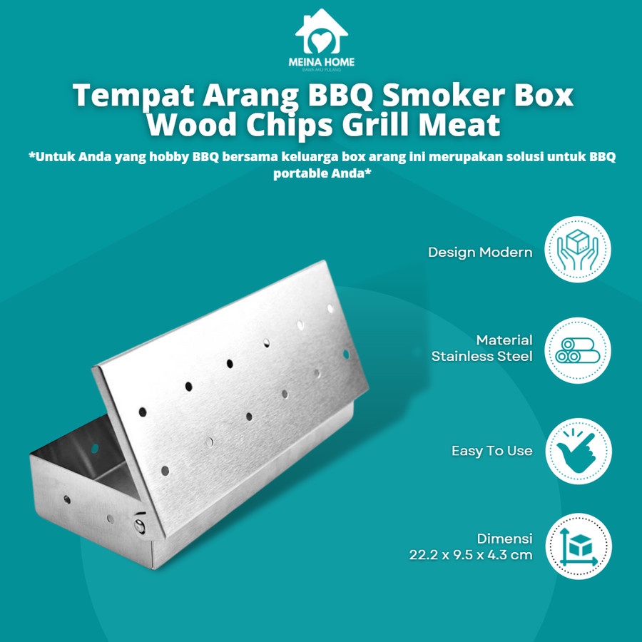 Jual [COD] SMOKER BOX TEMPAT ARANG BBQ GRILL PANGGANGAN GRILL MEAT