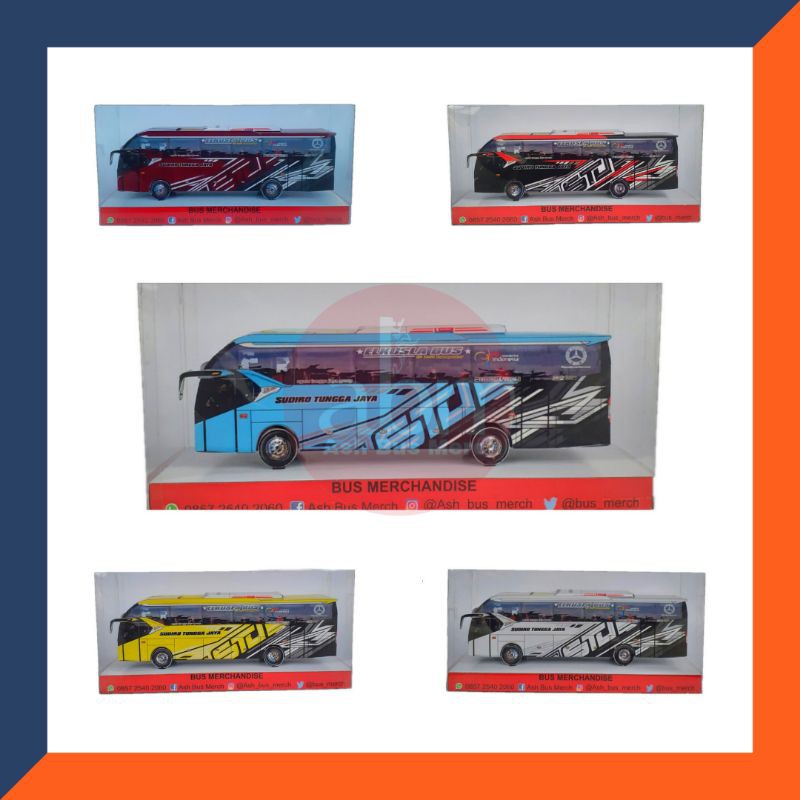 Miniatur Bus / Miniatur Bis Papercraft STJ Transporter Shopee Indonesia