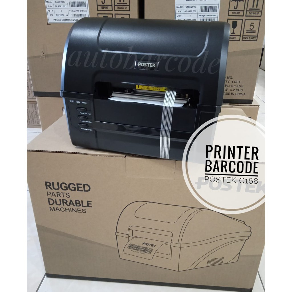 PRINTER BARCODE CETAK RESI/CETAK LABEL BARCODE MERK POSTEK