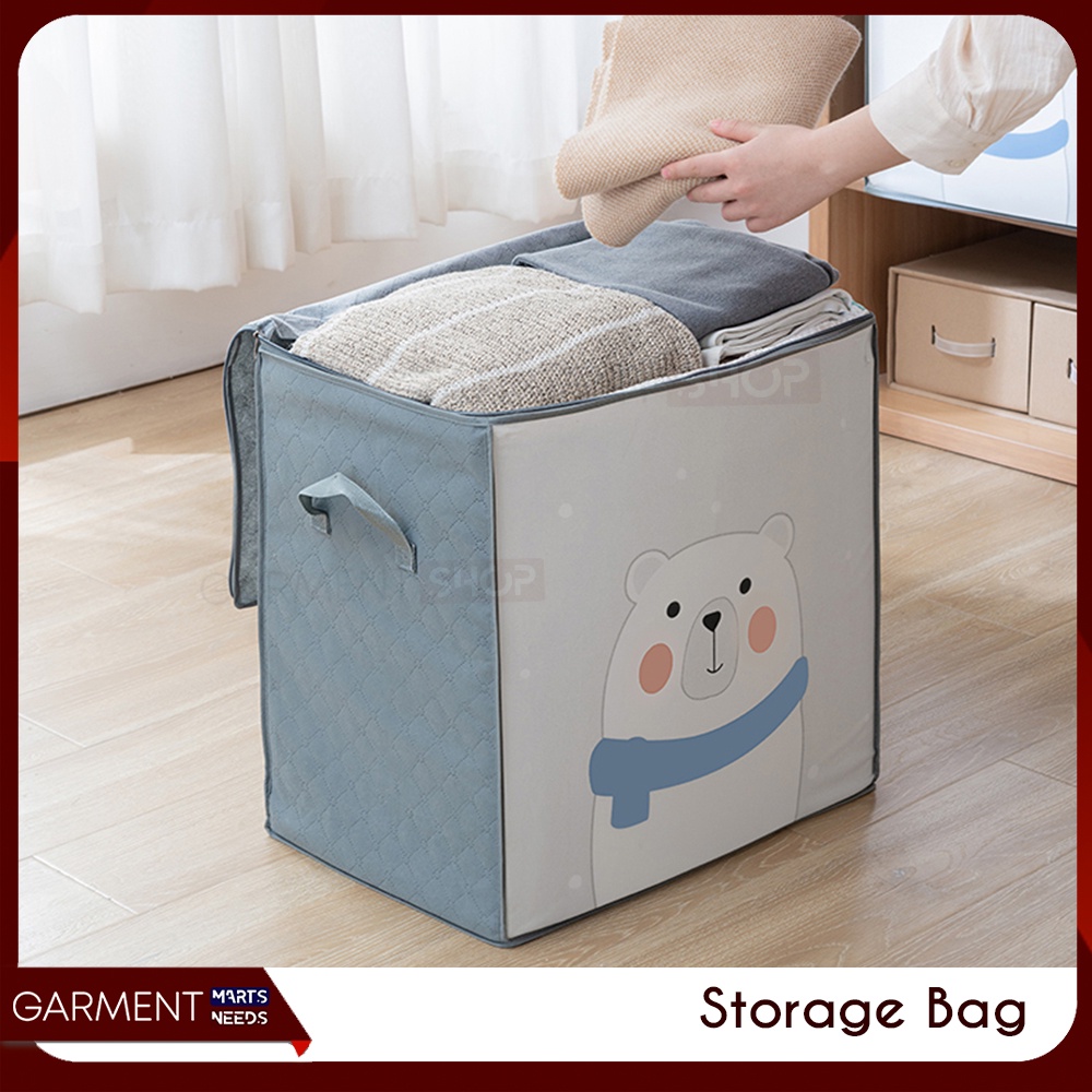 Jual TMT Tempat Penyimpanan Bed Cover Storage Box Organizer Bag Kotak