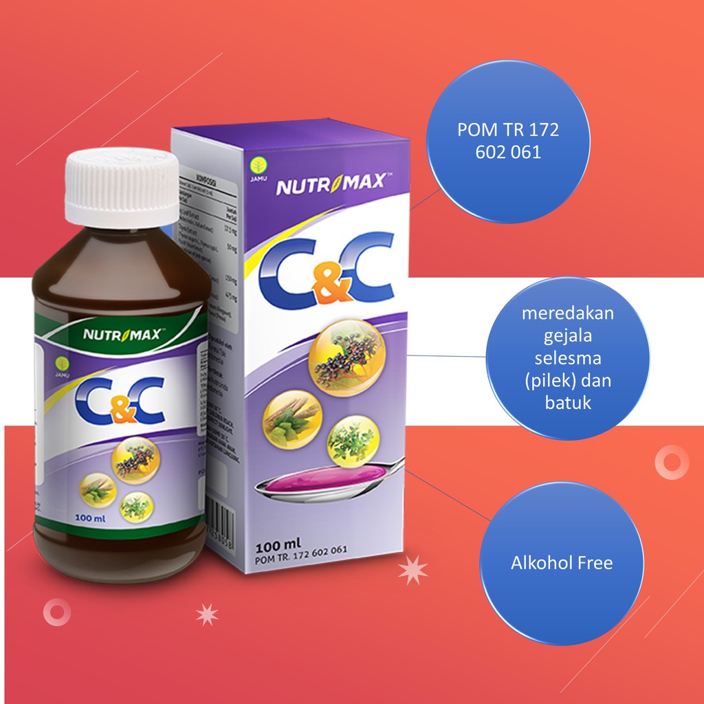 Jual Obat Batuk Pilek Tanpa Efek Samping Nutrimax C&C Syrup Shopee