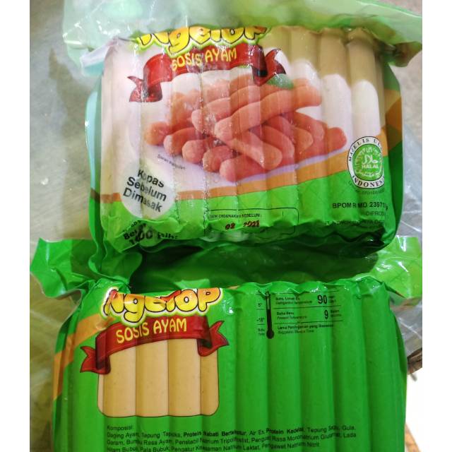 Jual Ngetop Sosis Ayam Coklat Isi 40Bji 1Kg | Shopee Indonesia