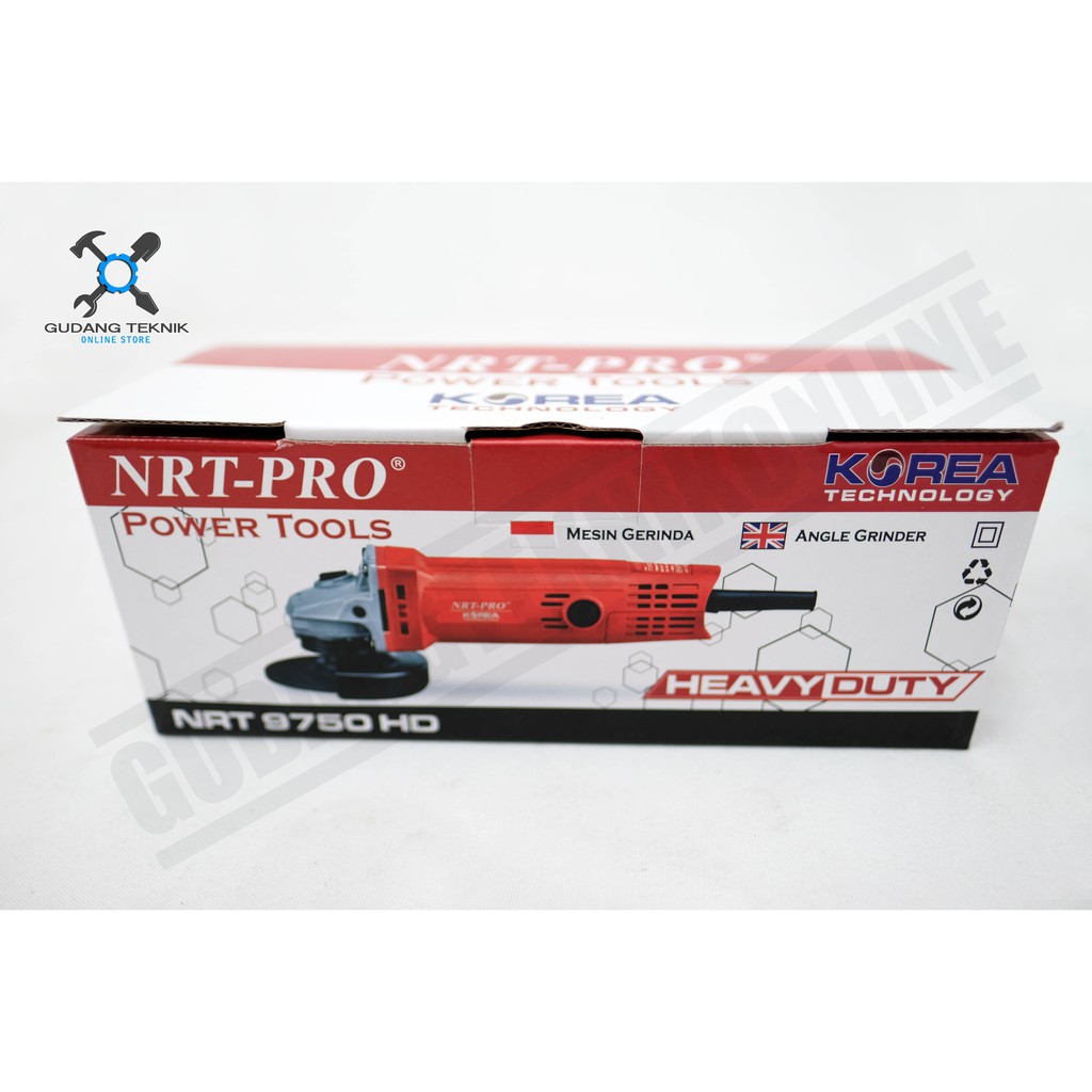 Mesin Gerinda NRT Pro 9750HD / Angle Grinder NRT 9750 HD Shopee Indonesia