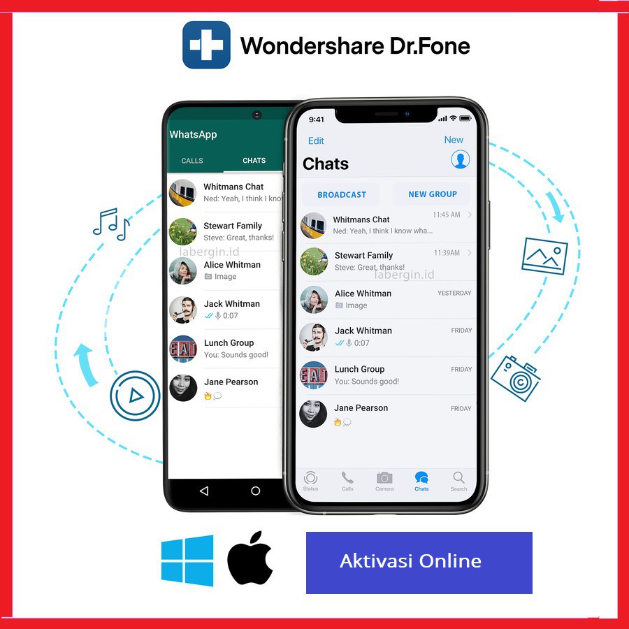 Dr Fone Whatsapp Transfer Resmi (Key code) Shopee Indonesia