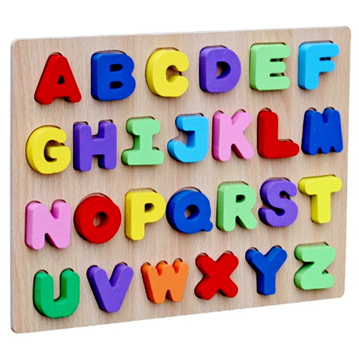 Jual Mainan Puzzle Kayu Huruf Besar Alphabet Tebal Mudah Bongkar Pasang | Shopee Indonesia