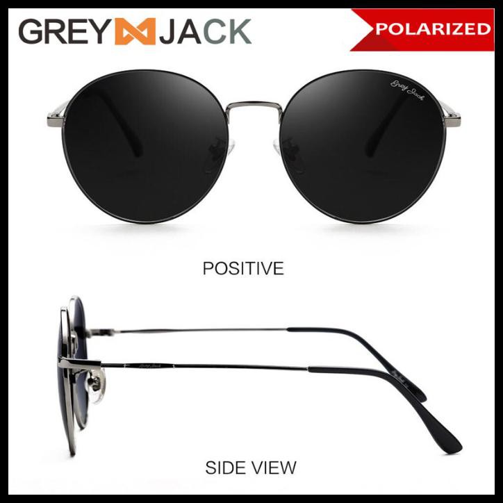 Grey Jack/ Kacamata Hitam Pria Dan Wanita / Sunglasses /1256 - Gun Black |  Shopee Indonesia