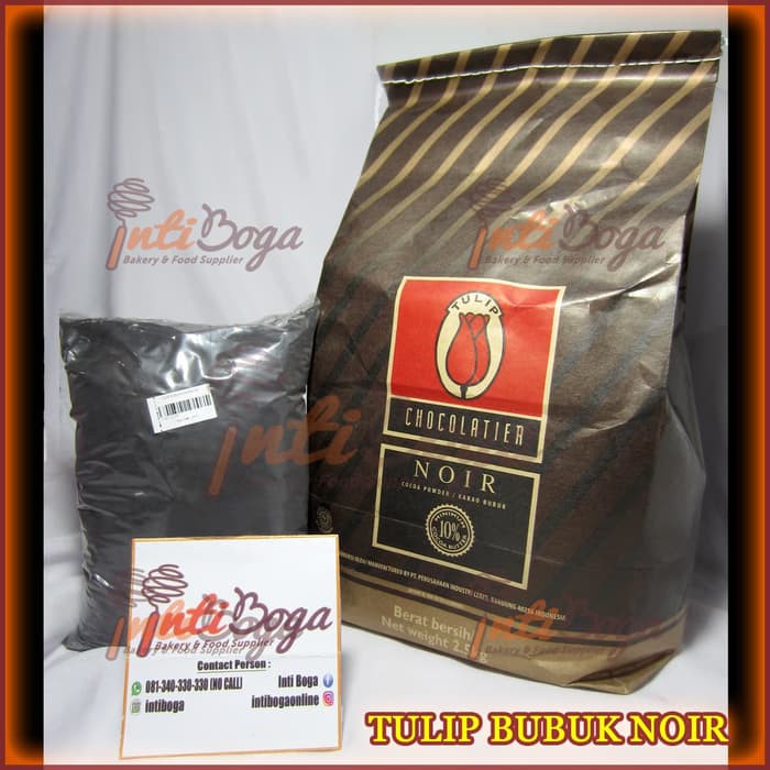 Jual Coklat Bubuk Hitam Tulip Noir 100Gr (Black Cocoa Powder) | Shopee Indonesia