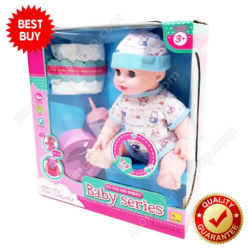 Jual Mainan Anak Boneka Bayi Pipis 2095 - Mainan Boneka Baby Doll Series | Shopee Indonesia