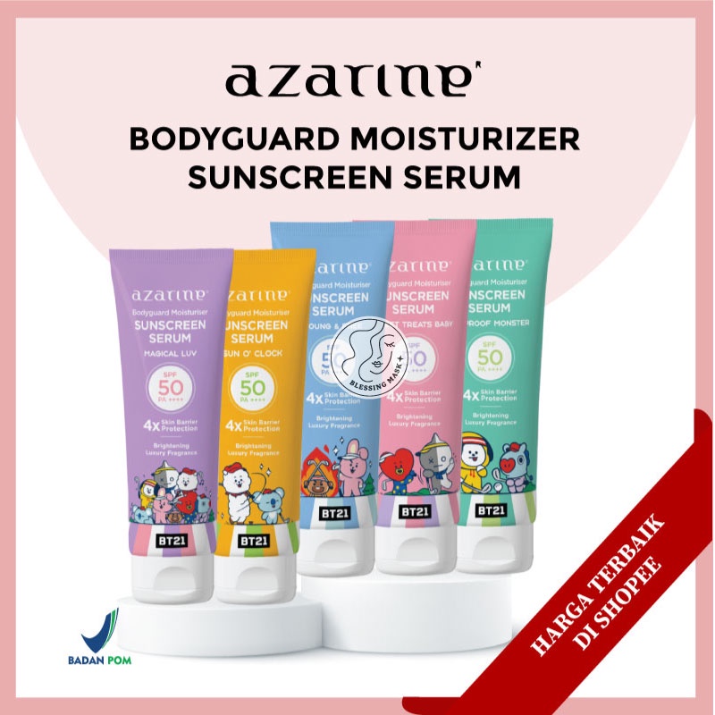 Jual Azarine x BT21 Body Guard Moisturizer Sunscreen Serum 100ml SPF 50