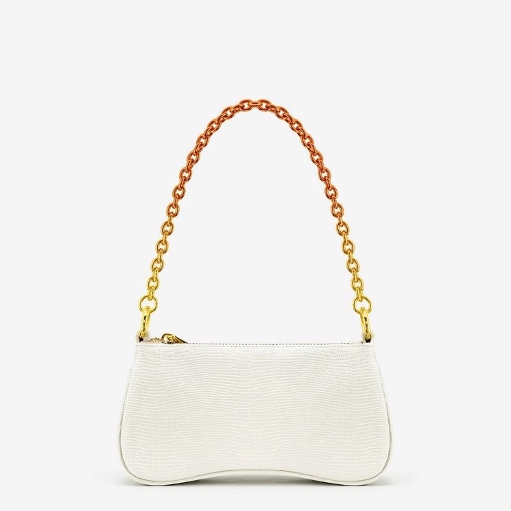Jual JW PEI Eva Mini Gradient Chain Shoulder Bag White Lizard