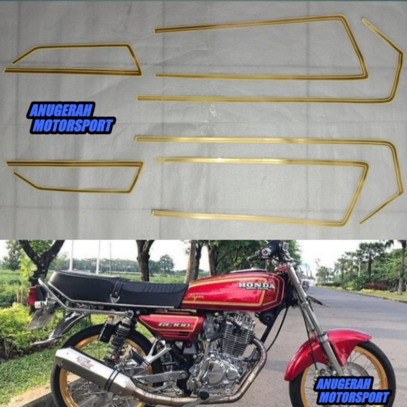 striping Honda gl 100 gold bahan transparan | Shopee Indonesia