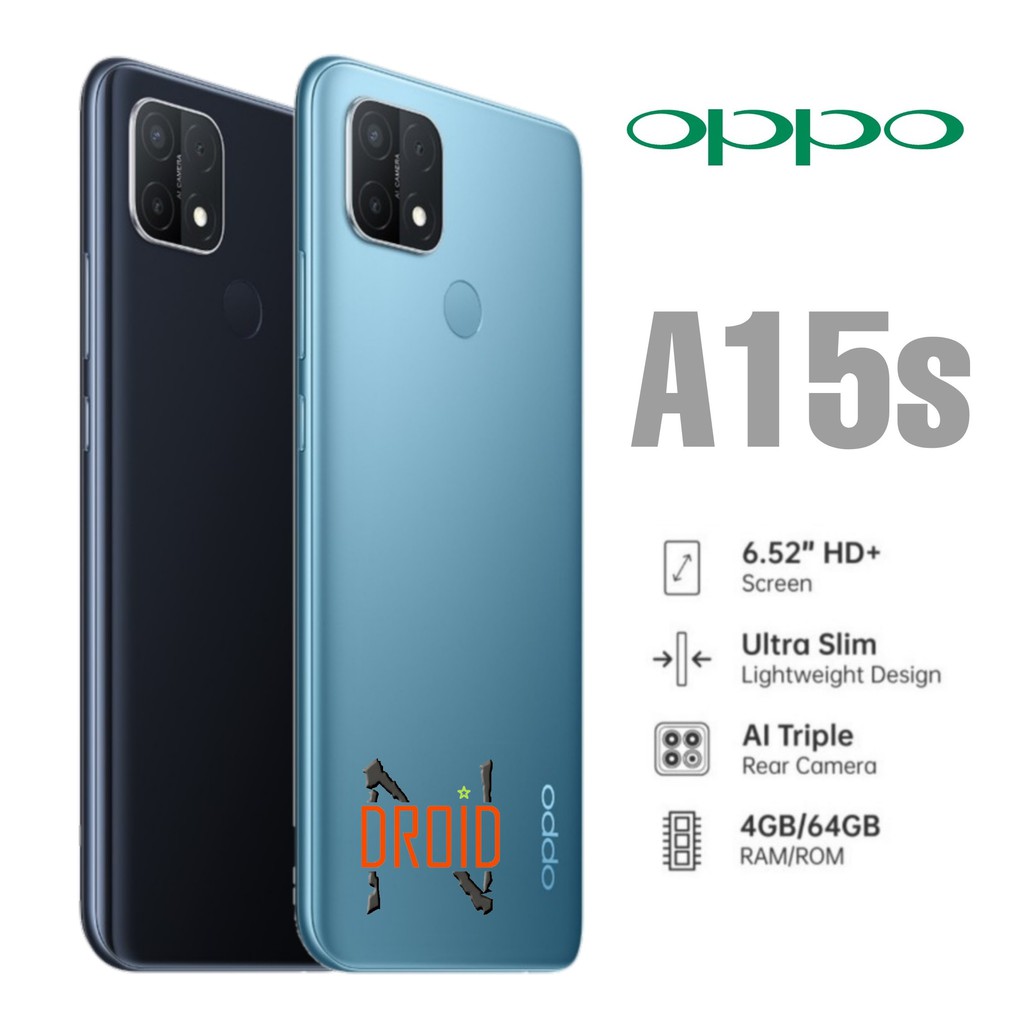 OPPO A15s 4/64 GARANSI RESMI HP OPPO A15s 4/64 HP ANDROID RAM 4GB