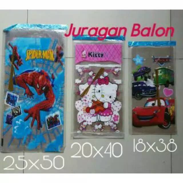 Jual Plastik Snack Ulang Tahun Kecil 18x38 (10pcs), Plastik Snack Ultah