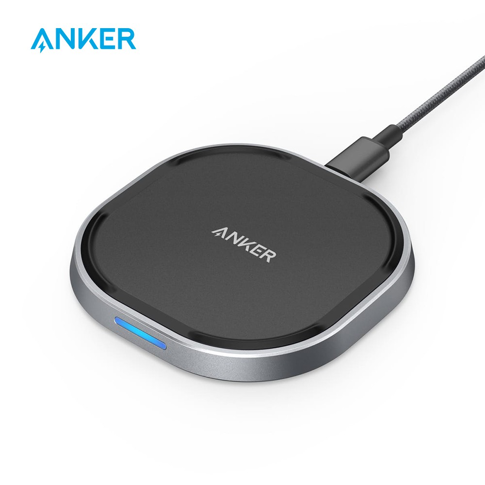 Jual Usb Anker Wireless Charger With Usb-C 15W Metal Powerwave Fast Charging Pad Qi-Certified 7.5W For | Shopee Indonesia