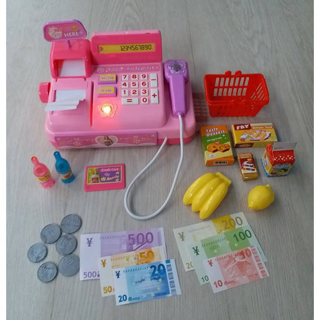 MAINAN CASH REGISTER MESIN KASIR CETAK STRUK NO.3138B Shopee Indonesia