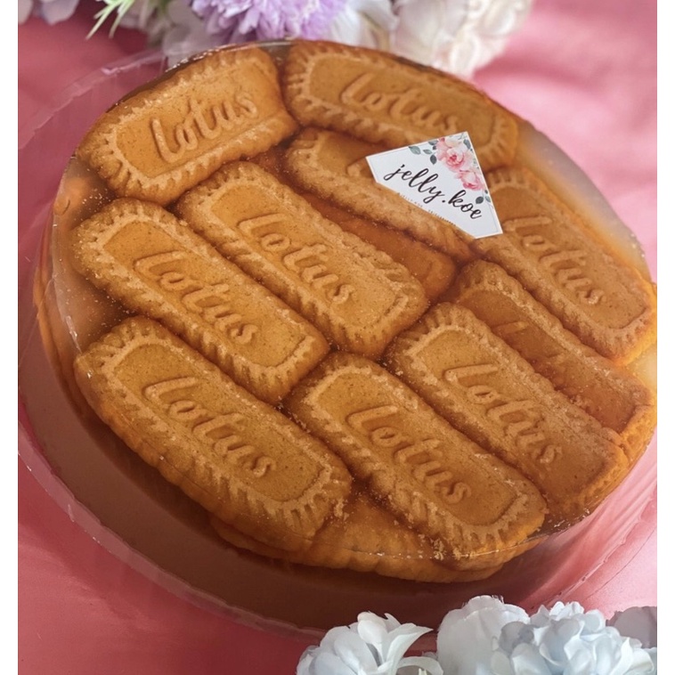 Jual [Jelly Pudding Cake] Kue Pudding Jelly Lotus Biscoff Coffee Enak