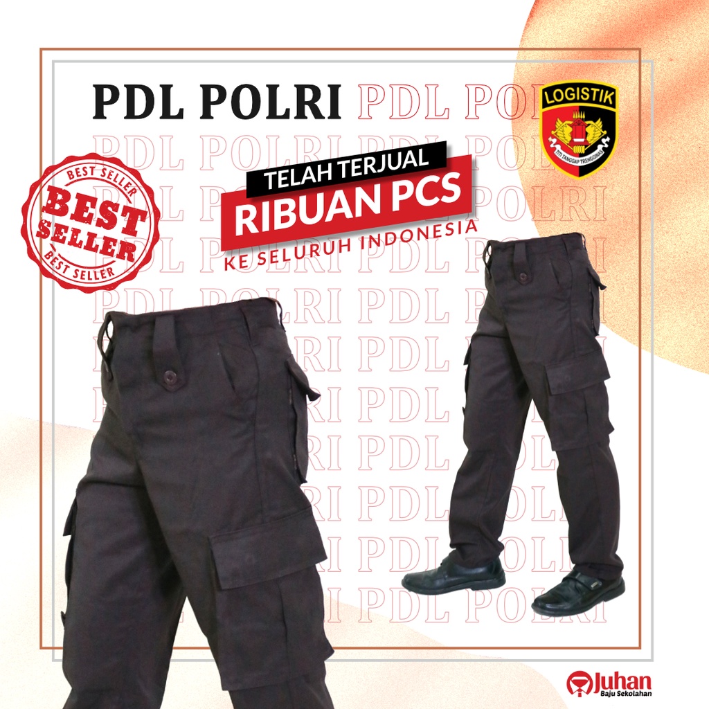 Jual [ Terbaik! ] Celana Pdl Polri Brimob Celana Panjang Pramuka Pdl Polri - Celana Pdl Polri Coklat Tua Celana Pdl Cargo | Shopee Indonesia