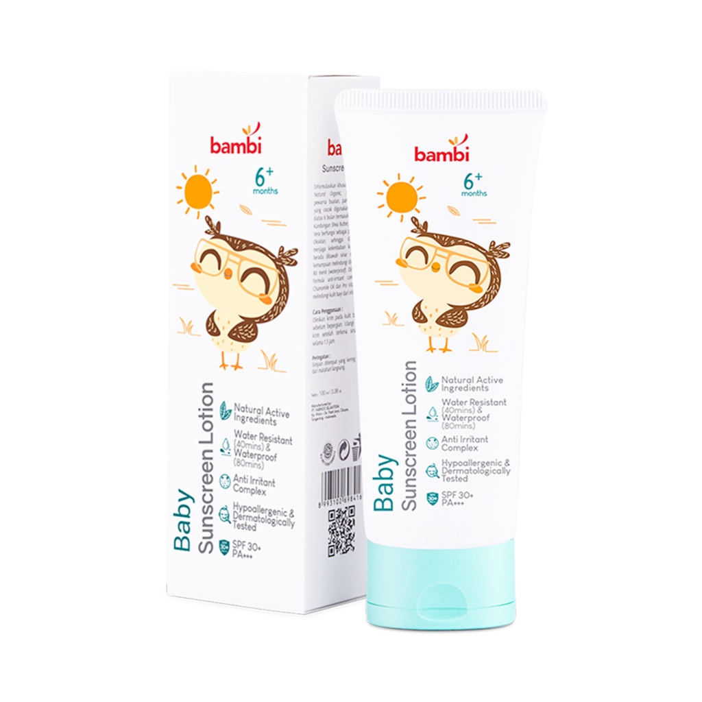 Jual Bambi Baby Sunscreen Lotion 100ml Shopee Indonesia